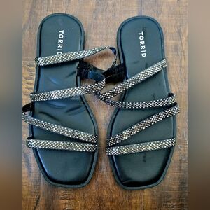 Black Bling Torrid Sandals